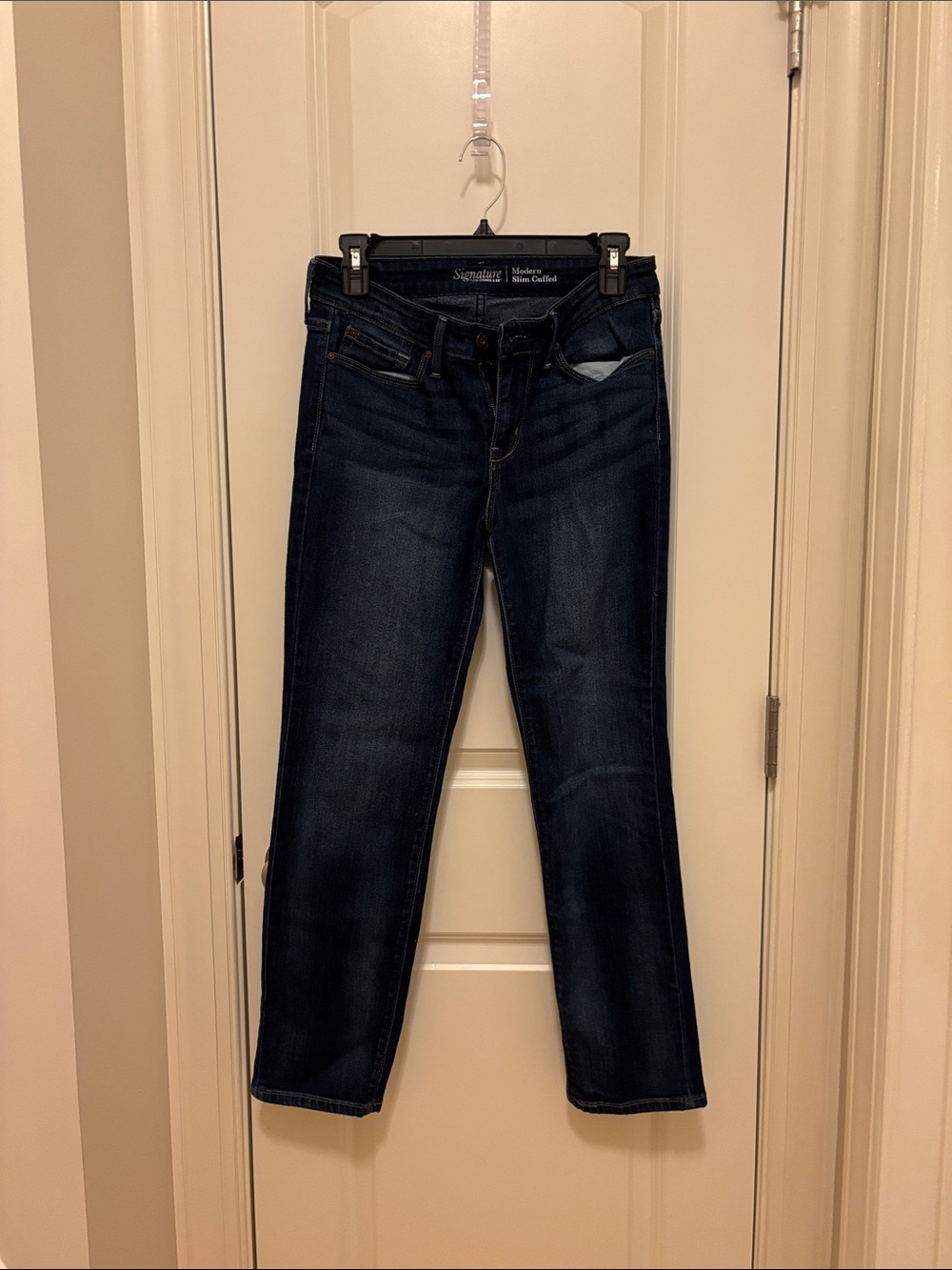 Signature by Levi Strauss Dark Indigo Straight Leg Jeans